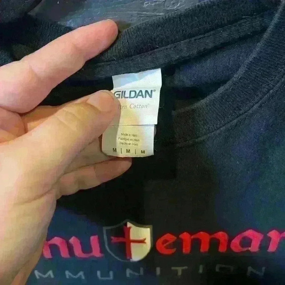 Men’s Minuteman Ammunition Black Red Short Sleeve Tshirt - Picture 3 of 5